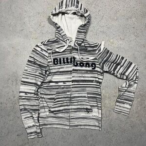 Black and white billabong zip up